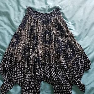 Navy blue summer skirt